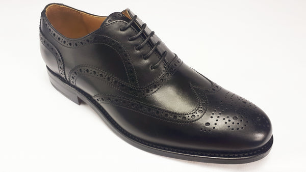 Berwick 2817 Brogue Box Calf Negro Anand Shoes of Stamford