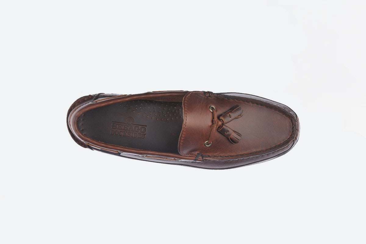 Sebago - Ketch Waxed Leather Loafer - Brown Gum